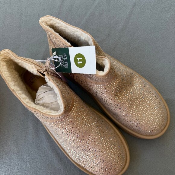 Women's Missy Platform Booties with Memory Foam Insole - Wild Fable Beige 11 - Picture 10 of 10